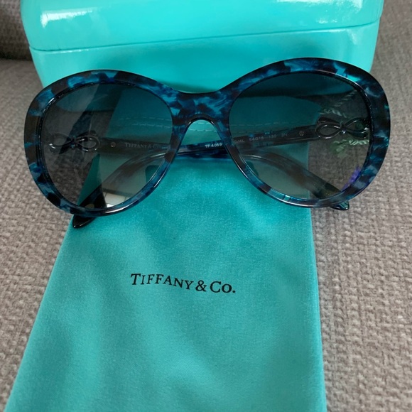 Tiffany & Co. Blue Havana Sunglasses main image 7